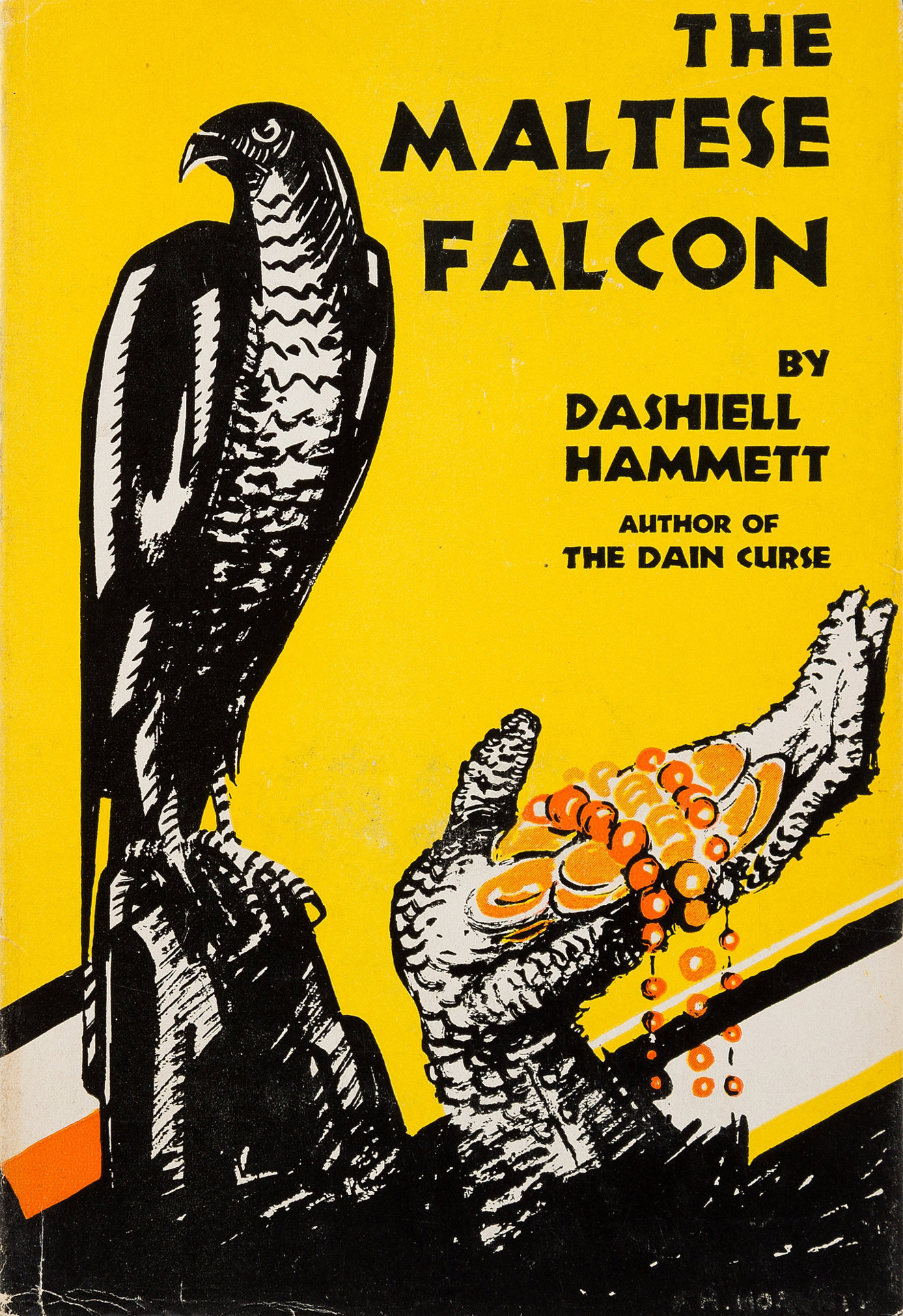The Maltese Falcon by Dashiell Hammett - Mystery novel cover